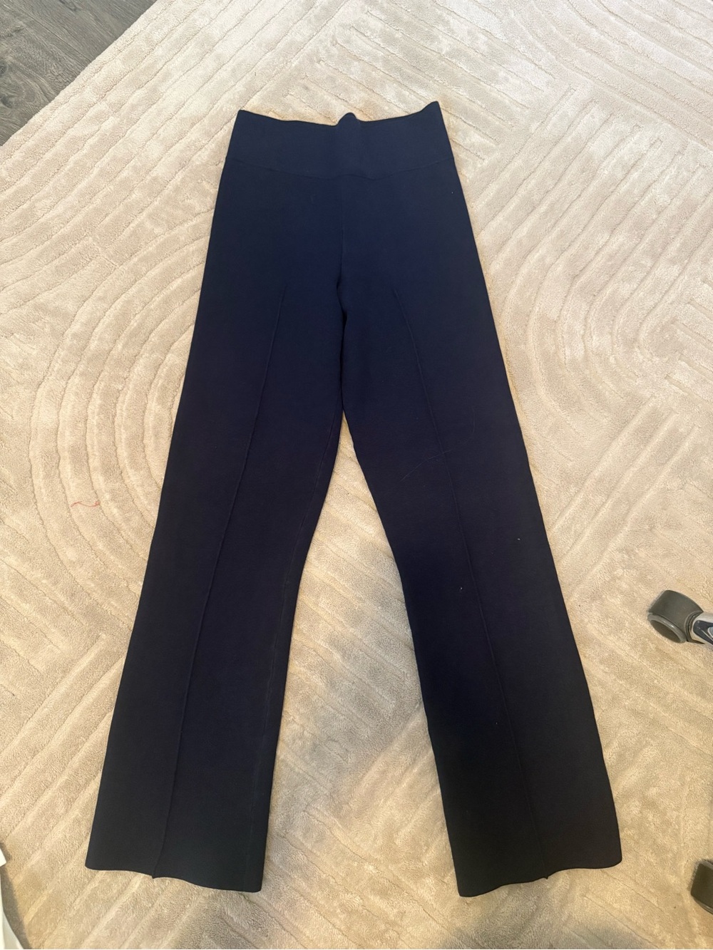 J. Crew Navy Straight-Leg Knit Pants